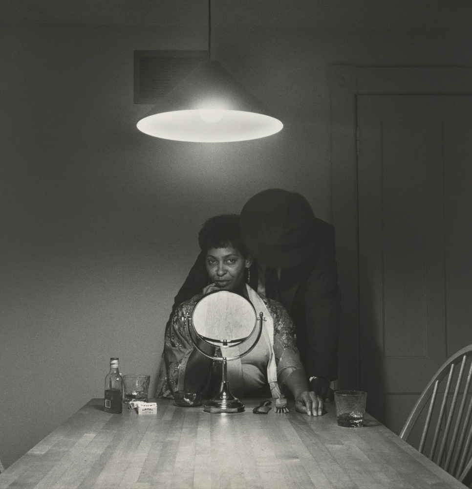 Carrie Mae Weems, Untitled from the Kitchen Table Series (man and mirror), 1990