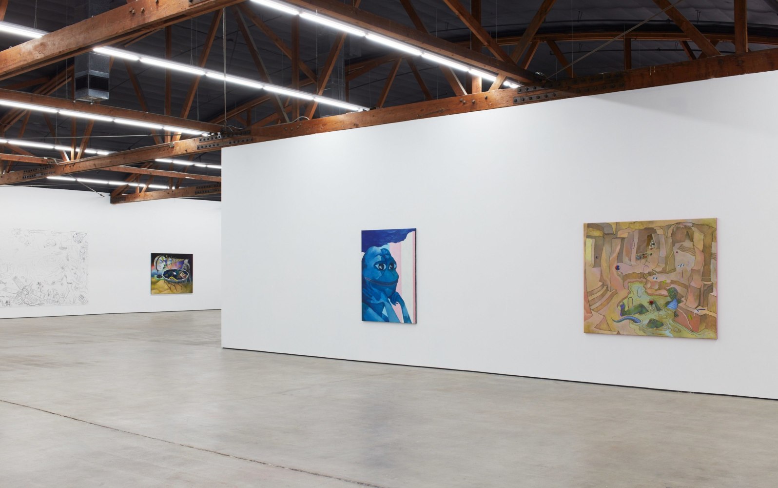 Hortensia Mi Kafchin: Chemtrails (installation view), Nicodim, Los Angeles, CA (April 20 &amp;ndash; June 1, 2019)