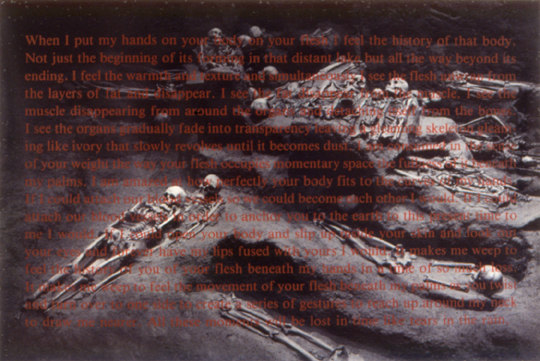 David Wojnarowicz, When I Put My Hands on Your Body, 1990