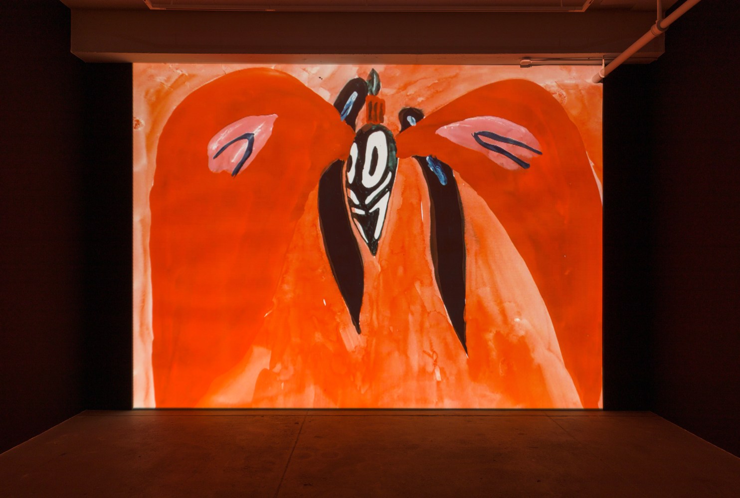 Allison Schulnik
Moth, 2019
gouache-on-paper animated video with
1540 gouaches-on-paper
3 minutes, 15 seconds video with sound
1540 gouaches on animation paper, 9&amp;frac12;&amp;quot; &amp;times; 12&amp;frac12;&amp;quot; (27 cm &amp;times; 32 cm) each