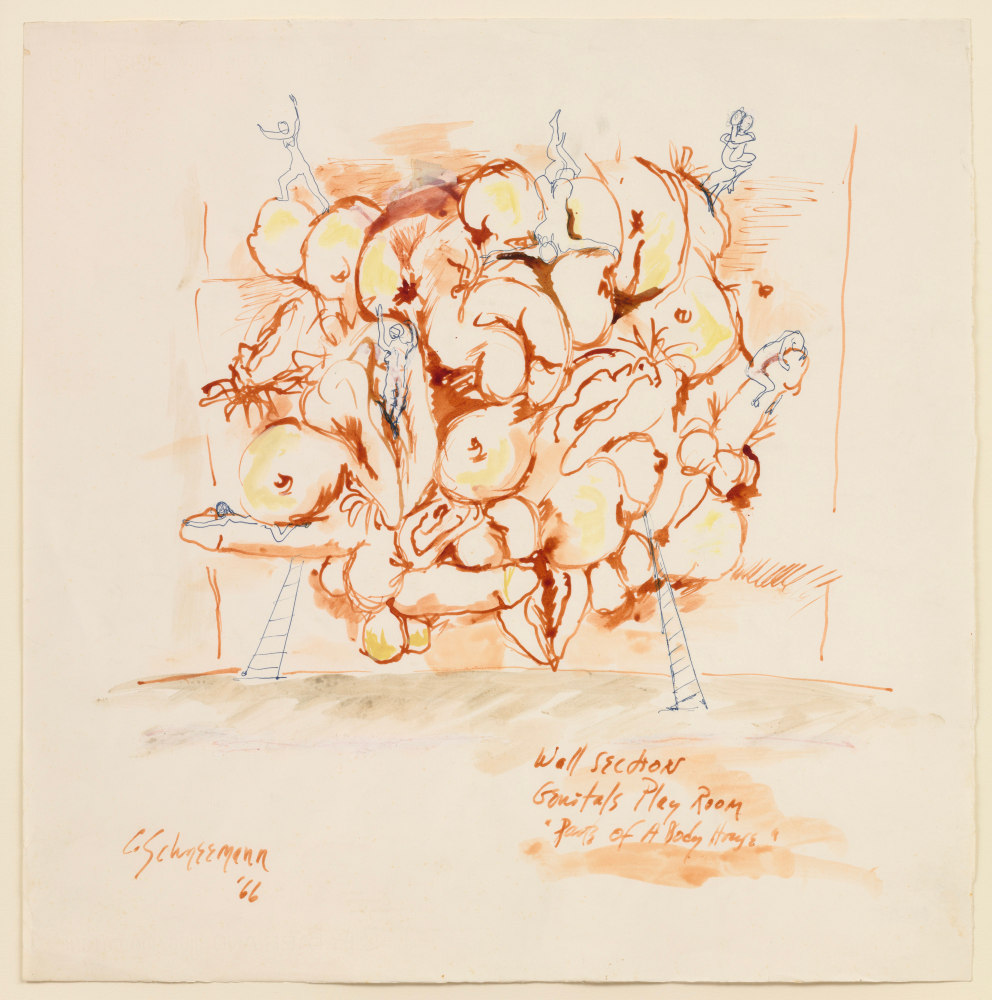 Carolee Schneemann, Parts of a Body House - Genitals Playroom III / Wall Section (c), 1966