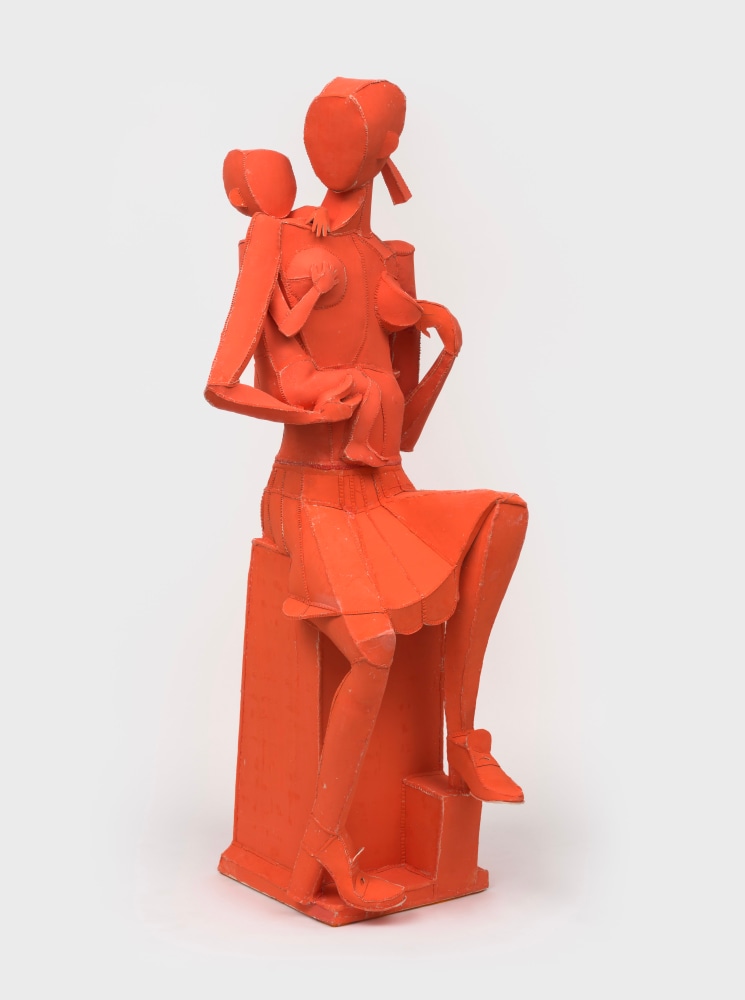 Ann Agee
Red Hot Madonna, 2024
porcelain slip and ceramic stain on white stoneware
60 1/2 x 22 x 24 ins.
153.7 x 55.9 x 61 cm