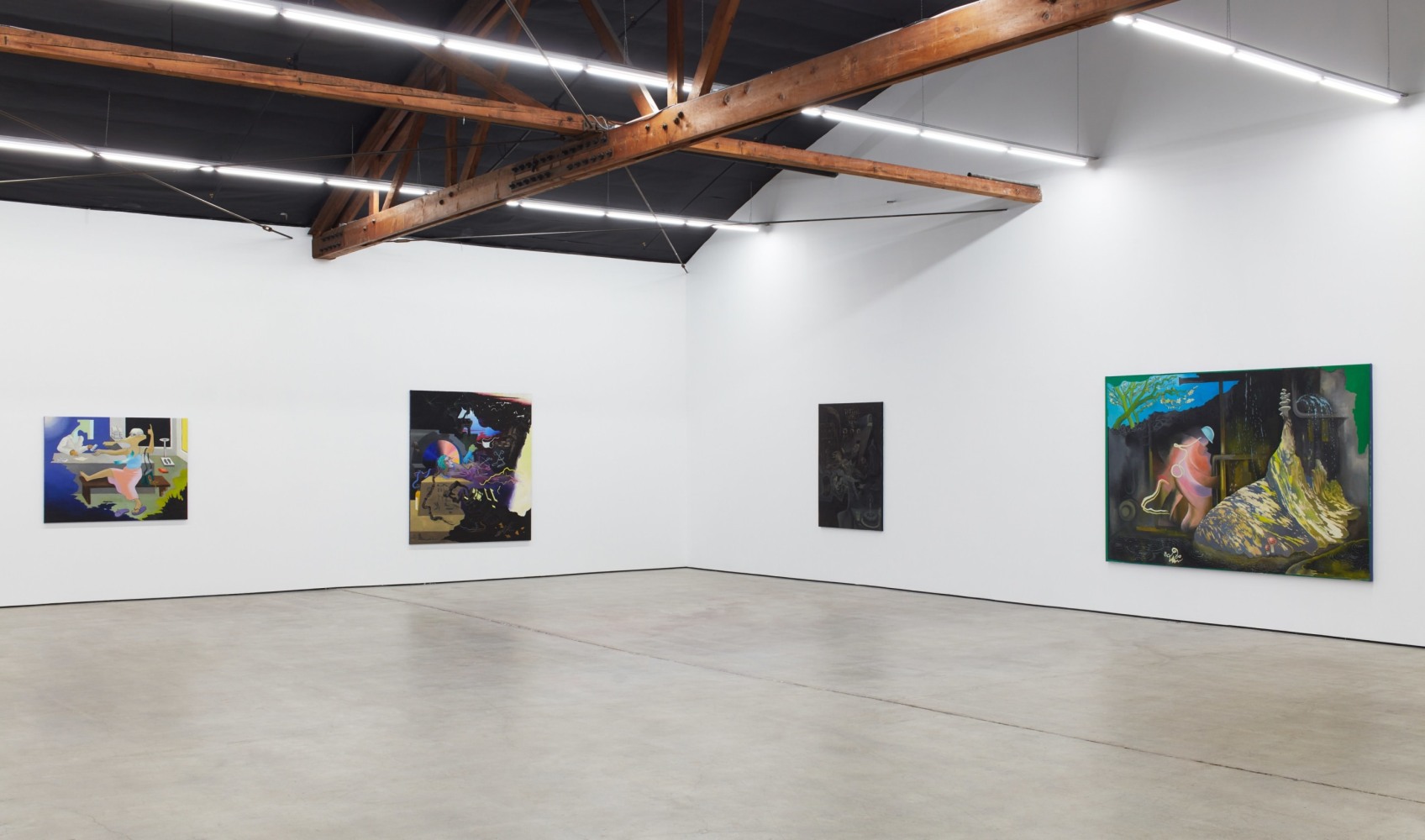 Hortensia Mi Kafchin: Chemtrails (installation view), Nicodim, Los Angeles, CA (April 20 &amp;ndash; June 1, 2019)