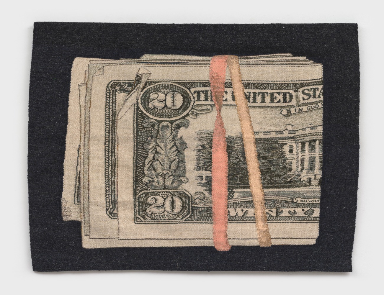 Erin M. Riley
Tinder Swindler, 2024
wool, cotton
35 3/4 x 47 ins.
90.8 x 119.4 cm