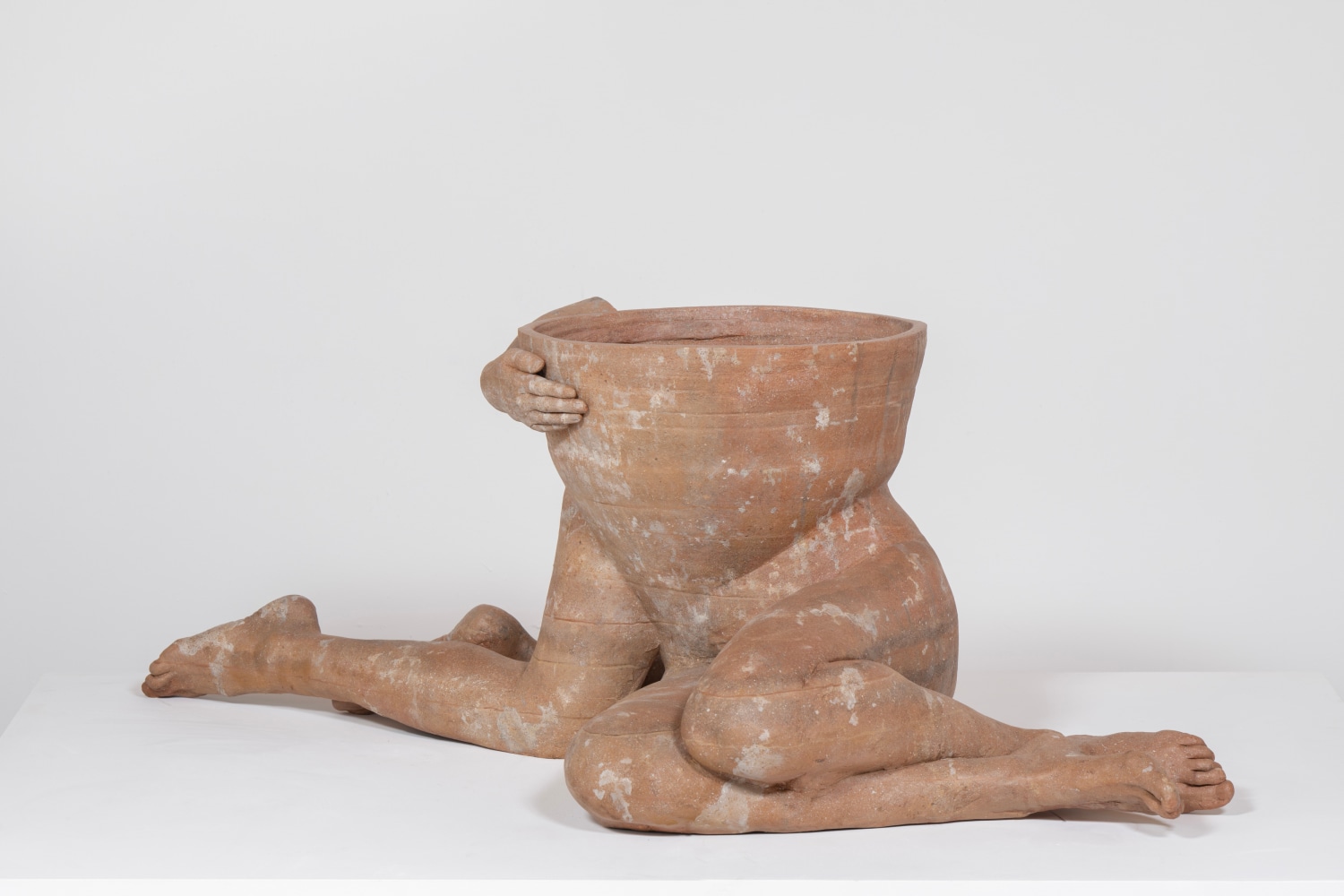 Clementine Keith-Roach
I is another, 2024
terracotta vessel, plaster and resin composite, wood, steel,&amp;nbsp;epoxy putty,&amp;nbsp;and acrylic paint
20 1/2 x 58 1/4 x 29 7/8 ins.
52 x 148 x 76 cm