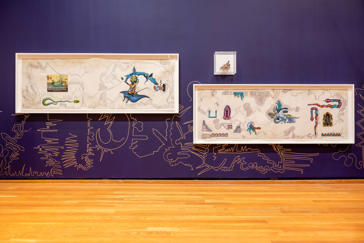 Guadalupe Maravilla: Armon&amp;iacute;a de la Esfera&amp;nbsp;(Installation View) Herbert F. Johnson Museum of Art, Ithaca, NY, January 27 &amp;ndash; June 9, 2024. Courtesy of Cornell University. Photo: Simon Wheeler.