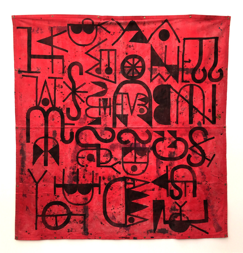 Elijah Burgher
Scrapped Self, 2018
acrylic on canvas
120 1/8 x 120 1/8 ins.
305 x 305 cm