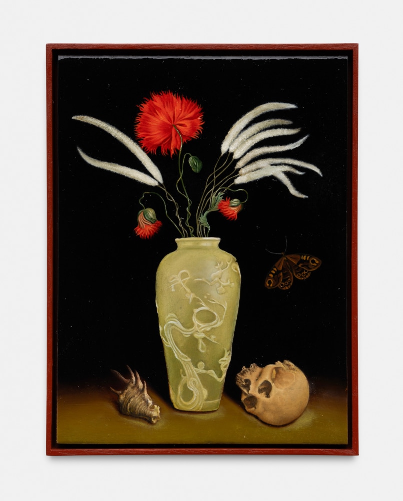 Sanam Khatibi
We long for Spring here, 2024
oil on panel
7 7/8 x 5 7/8 ins.
20 x 15 cm