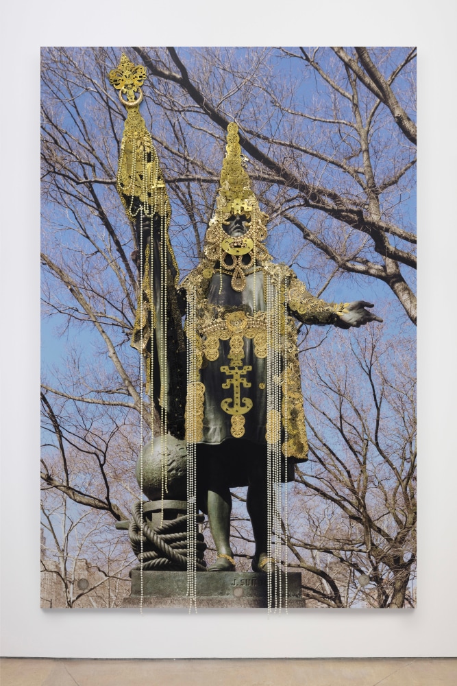 Hew Locke

Columbus, Central Park, 2018

c-type photograph with mixed media

72 x 48 ins.&amp;nbsp;
182.88 x&amp;nbsp;121.92 cm&amp;nbsp;