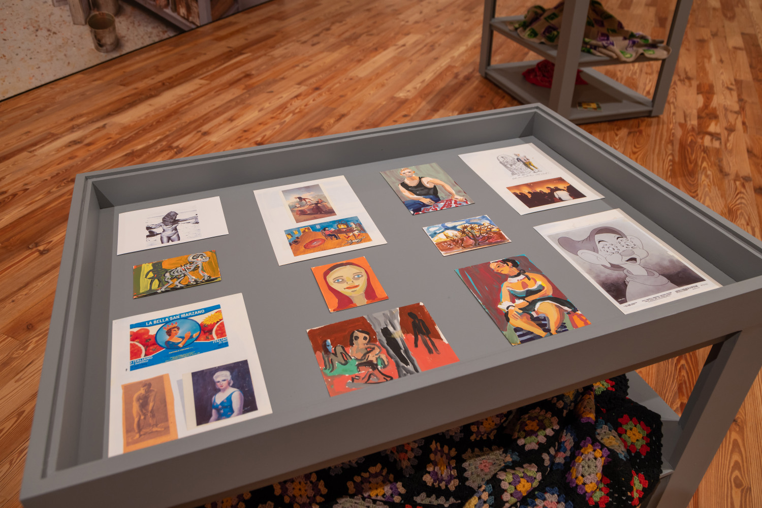 Installation view, Judith Linhares: The Artist as Curator, Sarasota Art Museum, Sarasota, FL, Photo by Ryan Gamma