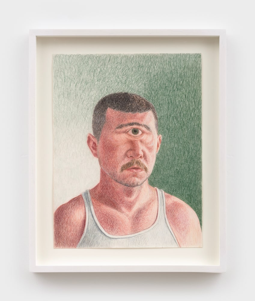 Elijah Burgher
Polyphemus, 2019
colored pencil on paper
17 1/2 x 13 1/2 ins.
44.5 x 34.3 cm