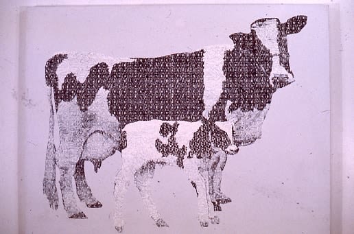 Betty Tompkins, Bovine Madonna, 1982-83