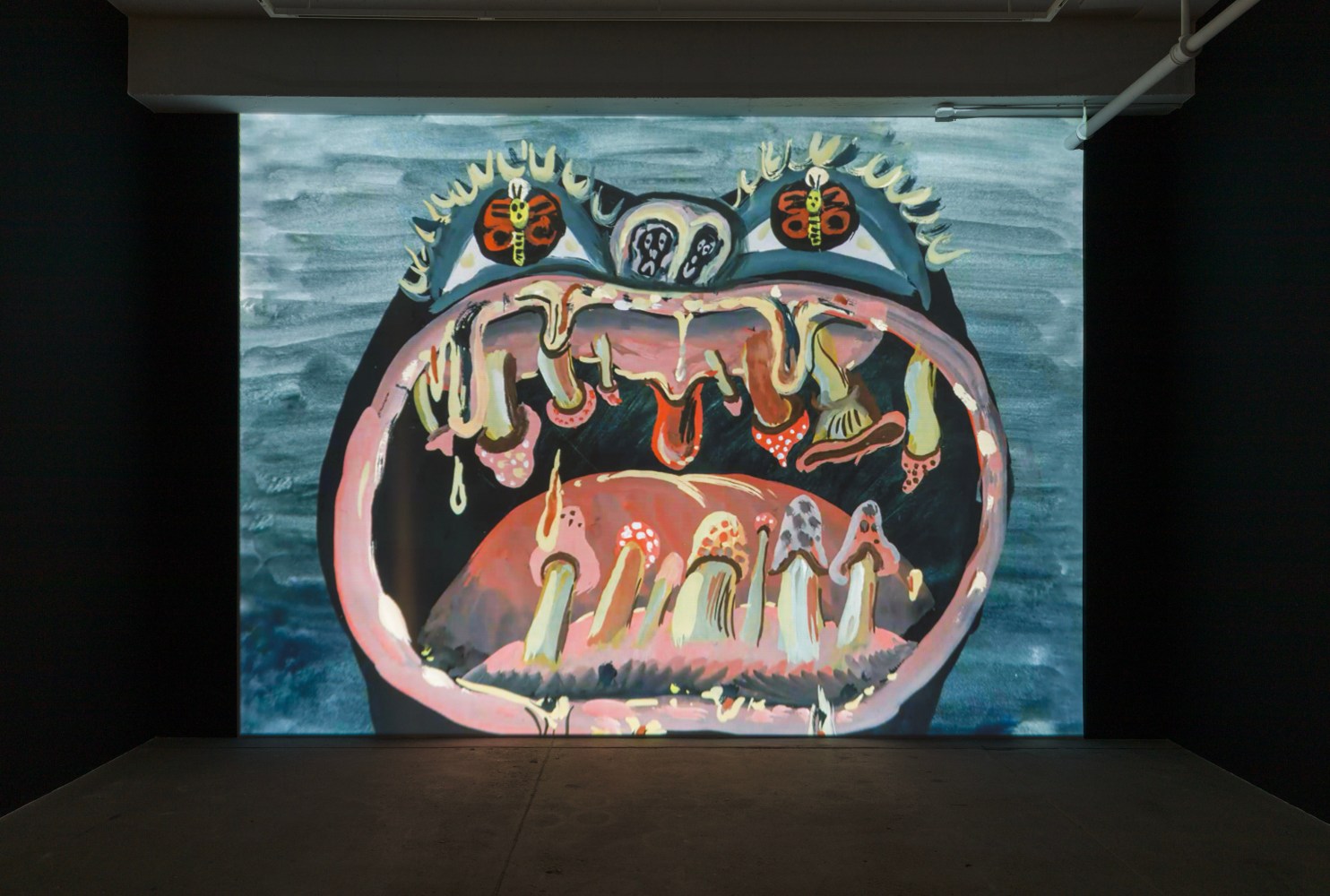 Allison Schulnik
Moth, 2019
gouache-on-paper animated video with
1540 gouaches-on-paper
3 minutes, 15 seconds video with sound
1540 gouaches on animation paper, 9&amp;frac12;&amp;quot; &amp;times; 12&amp;frac12;&amp;quot; (27 cm &amp;times; 32 cm) each