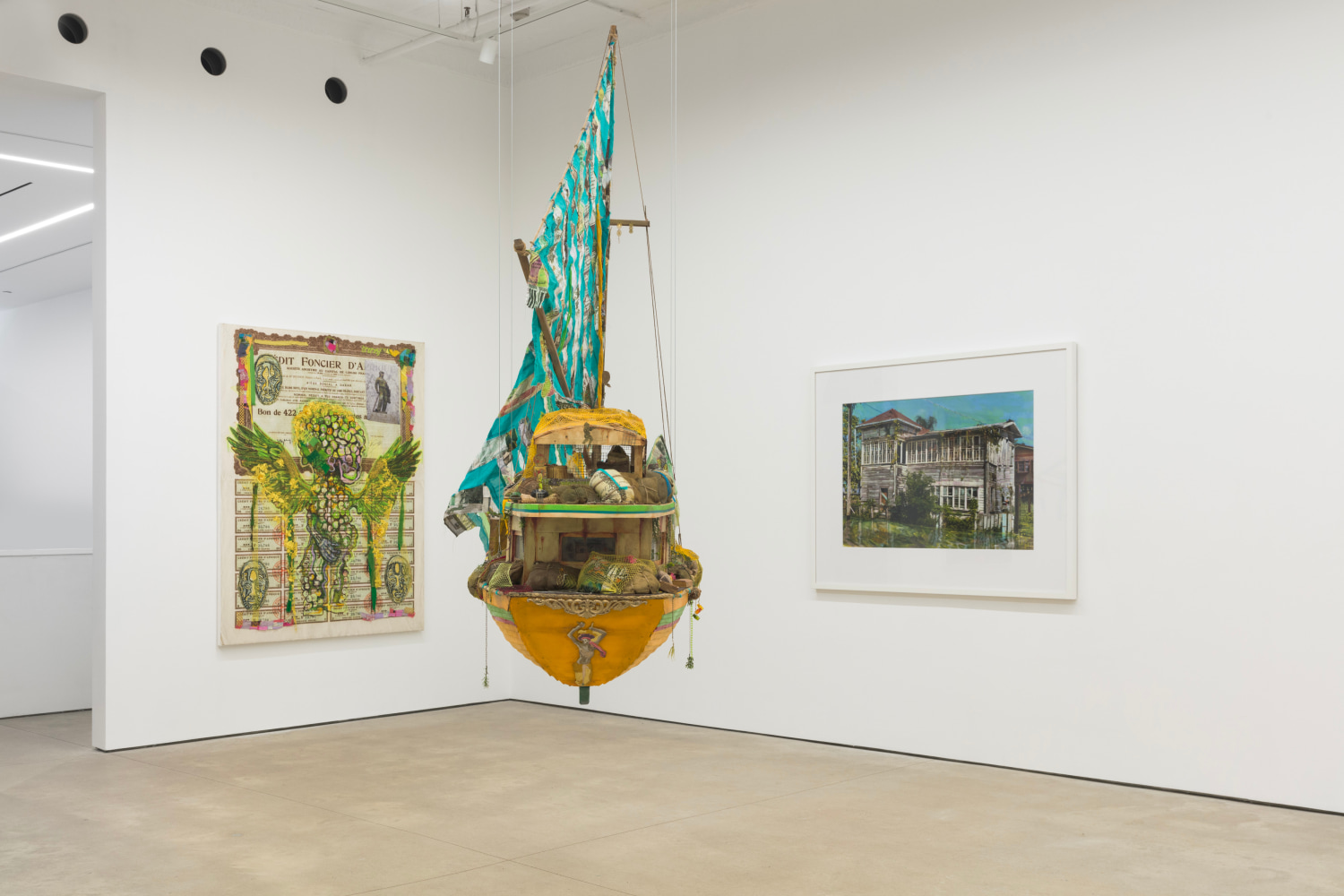 Hew Locke, Listening to the Land installation view 10