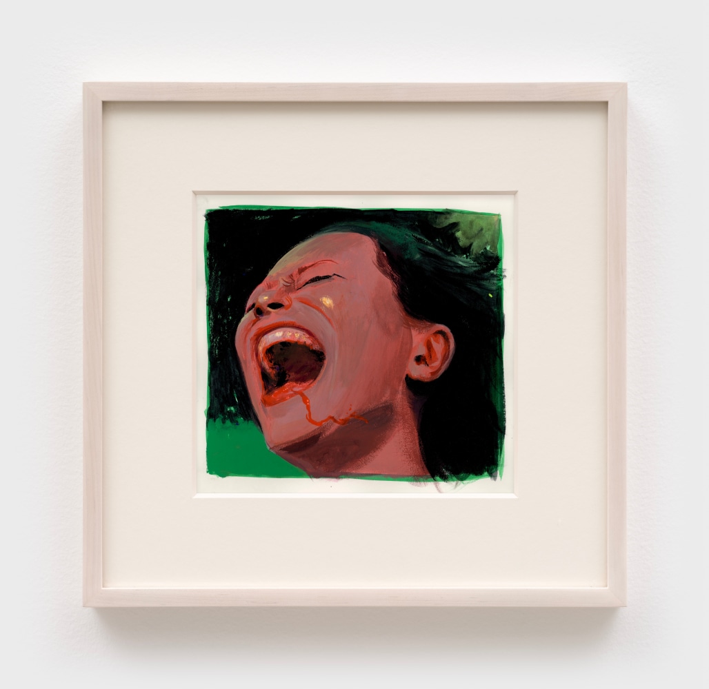 Robin F. Williams
Ganja &amp;amp; Hess 1, 2023
gouache on paper
image: 7 1/2 x 8 1/4 ins. (19.1 x 21 cm)
frame: 14 1/4 x 14 3/4 x 1 1/2 ins. (36.2 x 37.5 x 3.8 cm)