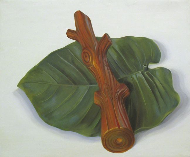 Portia Munson, Toy Stick/Plastic Leaf, 2005