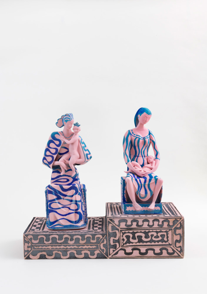 Ann Agee, Double Pink Madonna, 2021