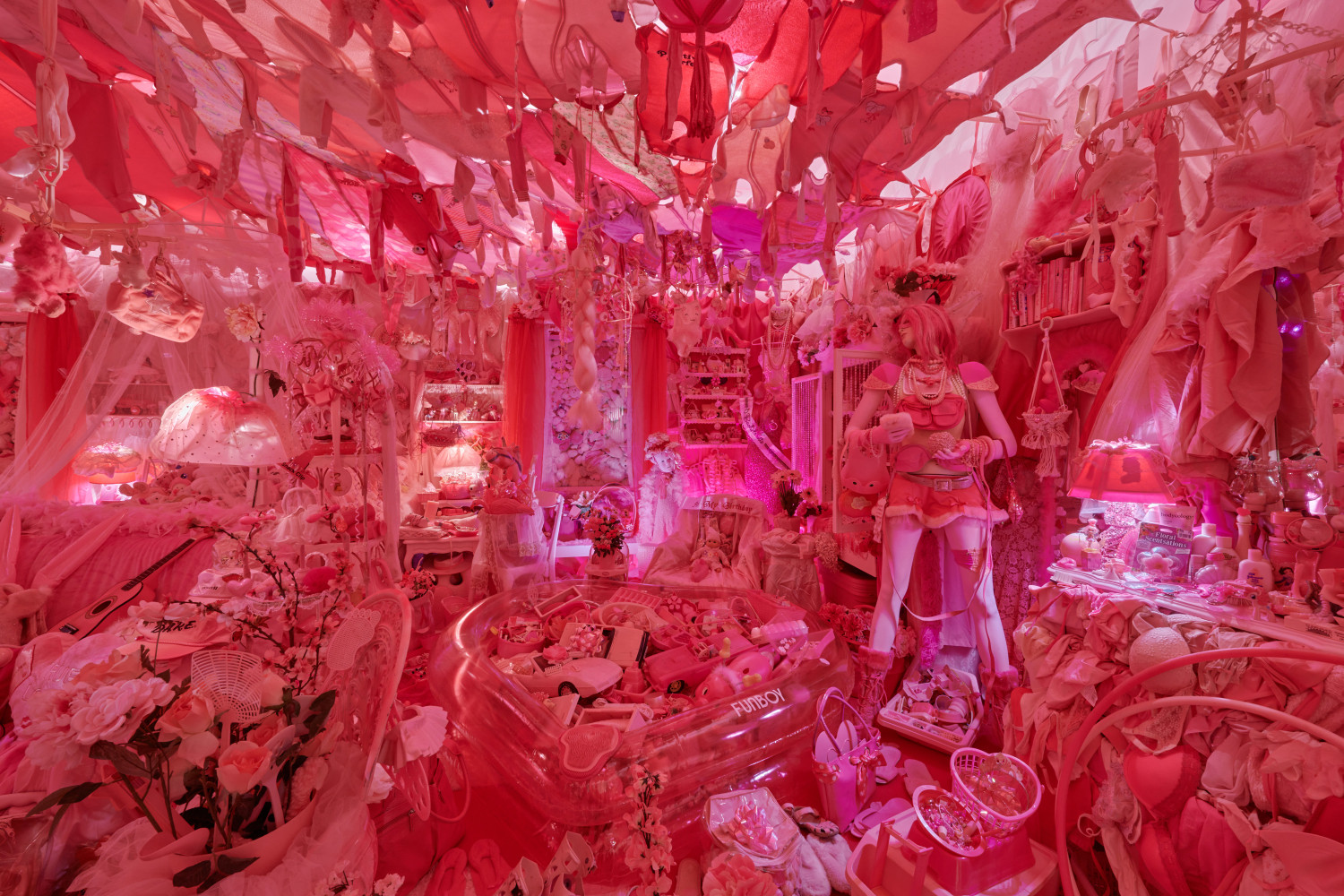 Portia Munson: The Pink Bedroom,&amp;nbsp;Museum of Sex, 2023, Installation View, Photo by Daniel Salemi.&amp;nbsp;