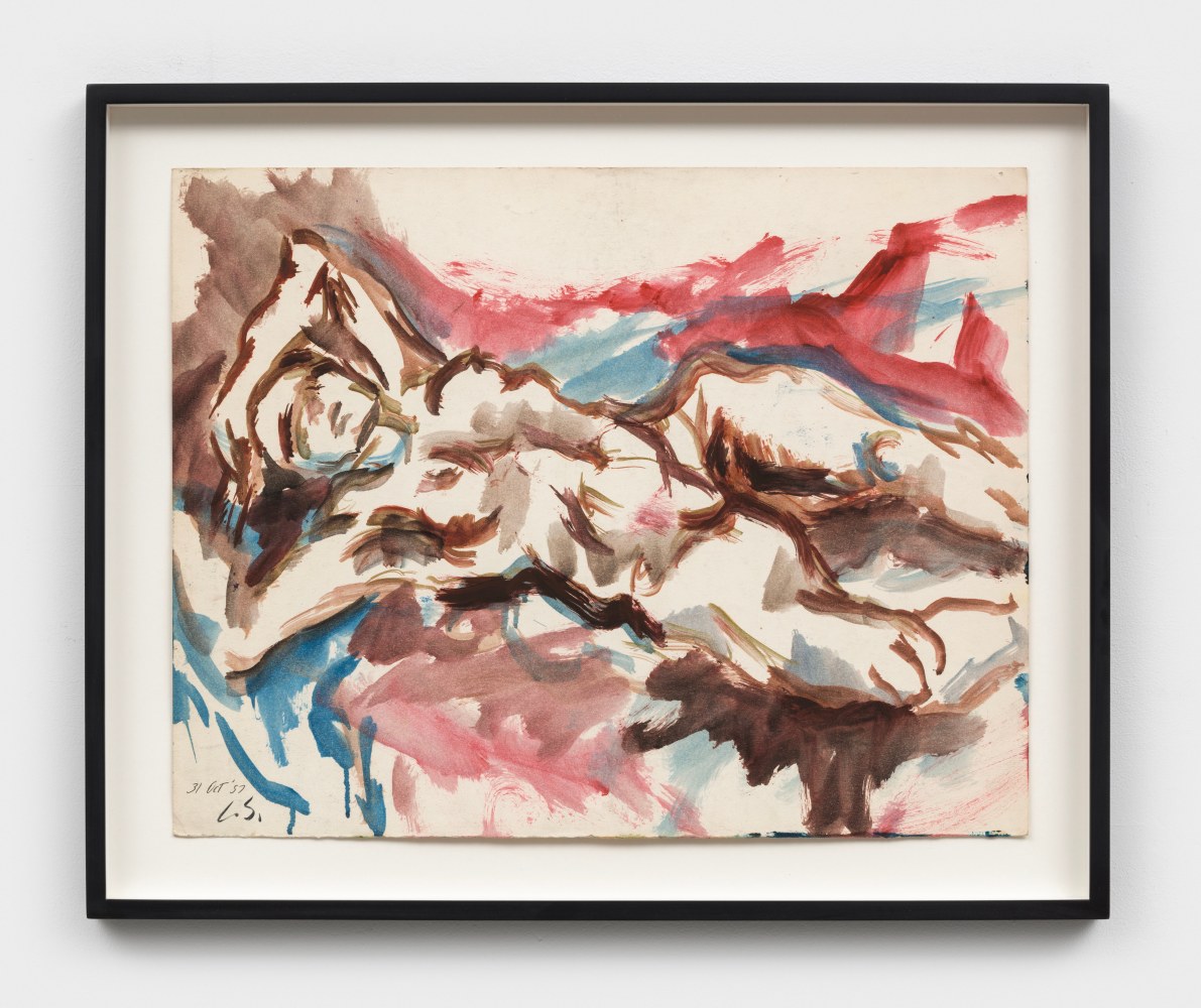 Carolee Schneemann
Untitled, 1957
Initialed, dated
watercolor on paper
17 1/2 x 22 1/2 ins.
44.5 x 57.1 cm