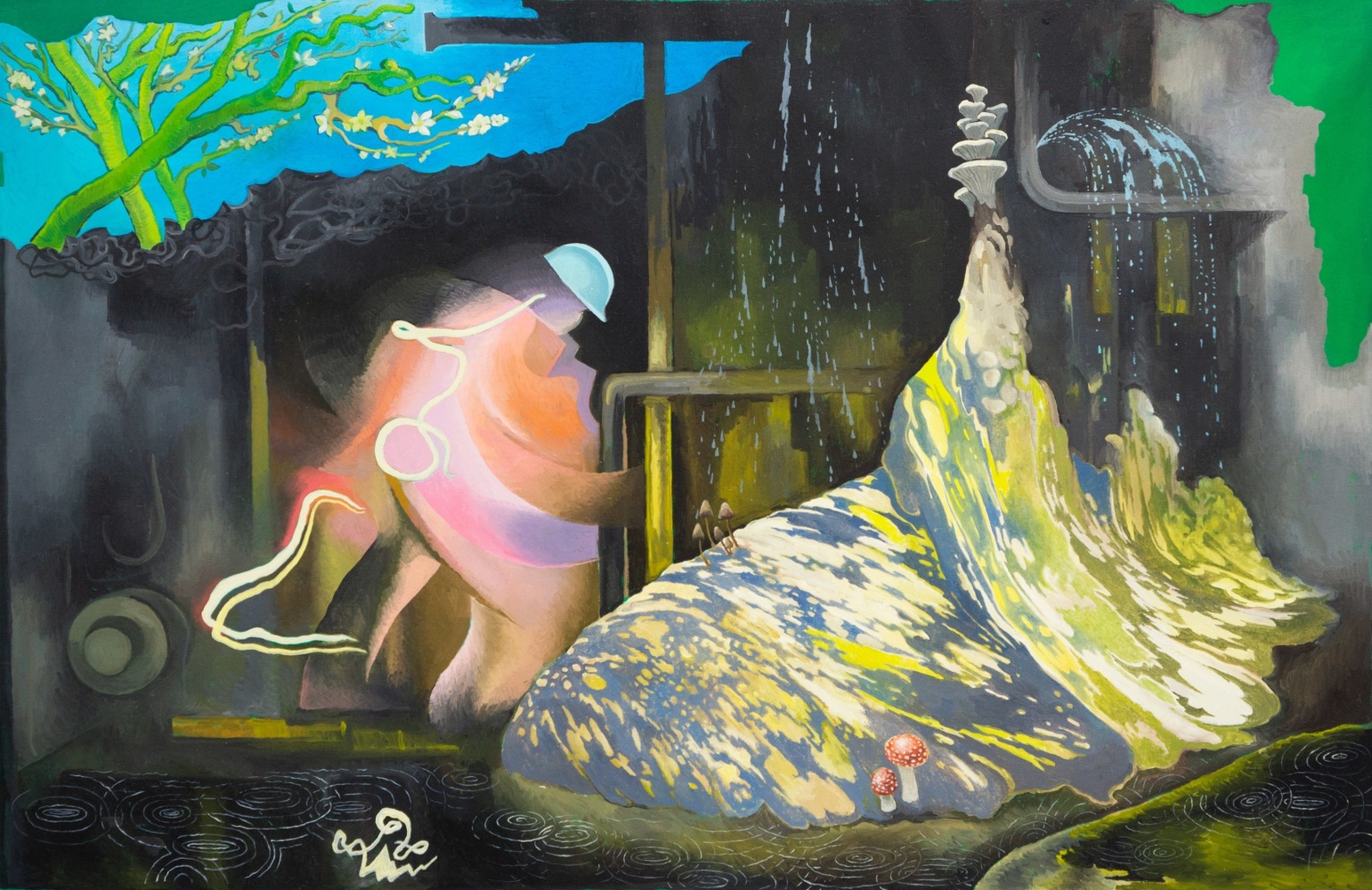 Hortensia Mi Kafchin
Spring in Chernobyl, 2019
oil on canvas
75.25&amp;nbsp;x 116&amp;nbsp;ins.&amp;nbsp;
191&amp;nbsp;x 295&amp;nbsp;cm