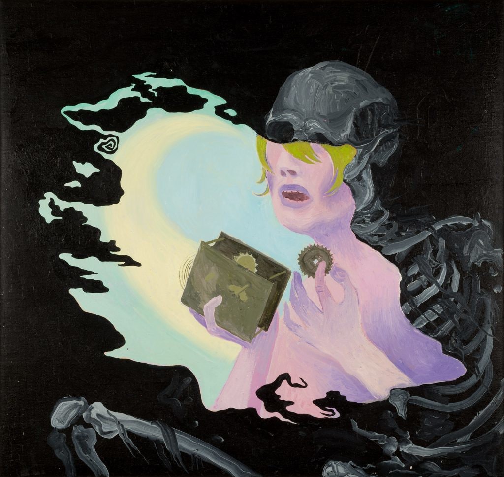 Hortensia Mi Kafchin
Cloud of Life, 2016
oil on canvas
31 5/8 x 33 1/8 ins.
80.3 &amp;times; 84.1 cm