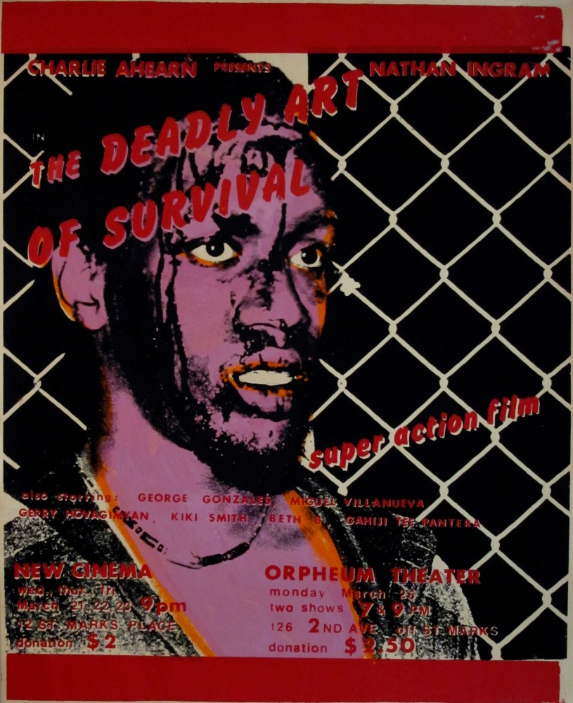 Charlie Ahearn, Deadly Art of Survival Poster (Pink), 1979