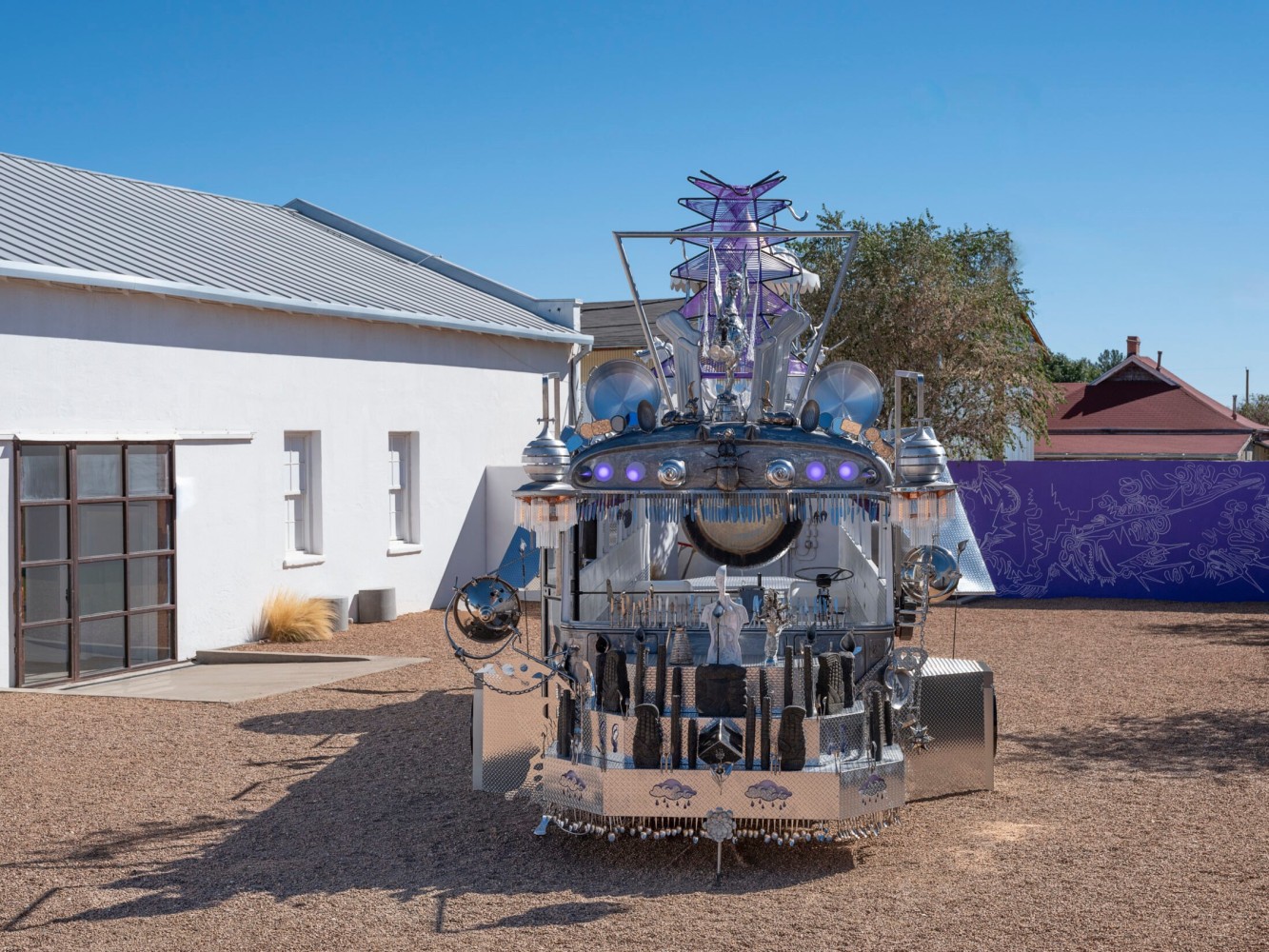 Guadalupe Maravilla: Mariposa Rel&amp;aacute;mpago, Installation view, Ballroom Marfa, November 4, 2023&amp;ndash;March 16, 2024. Image courtesy the artist and Ballroom Marfa. Photo by Makenzie Goodman.