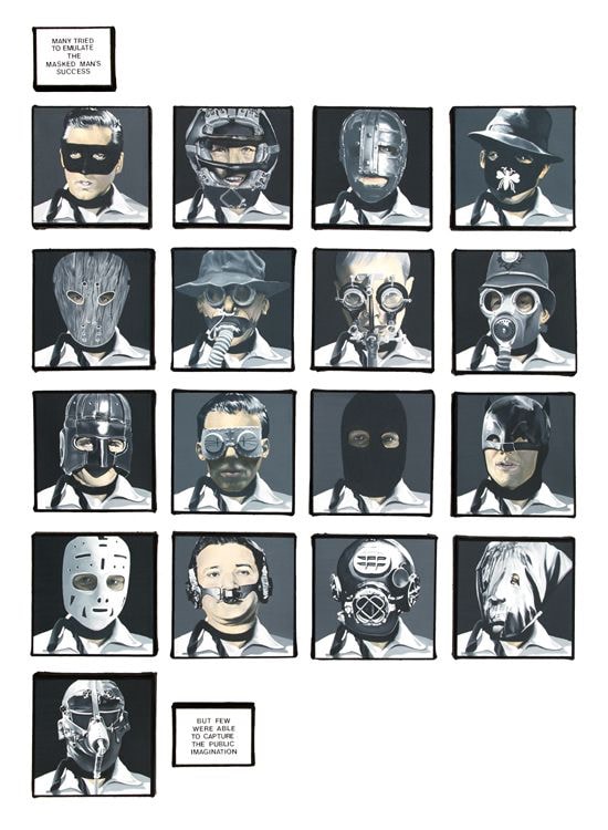 Dotty Attie, Masked Men, 2012-13