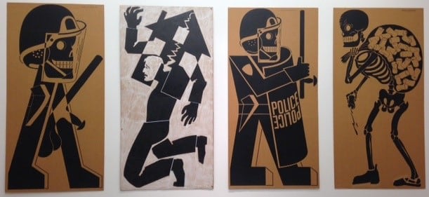 Anton van Dalen, Avenue A Theatre Cut-Out Panels, 1991