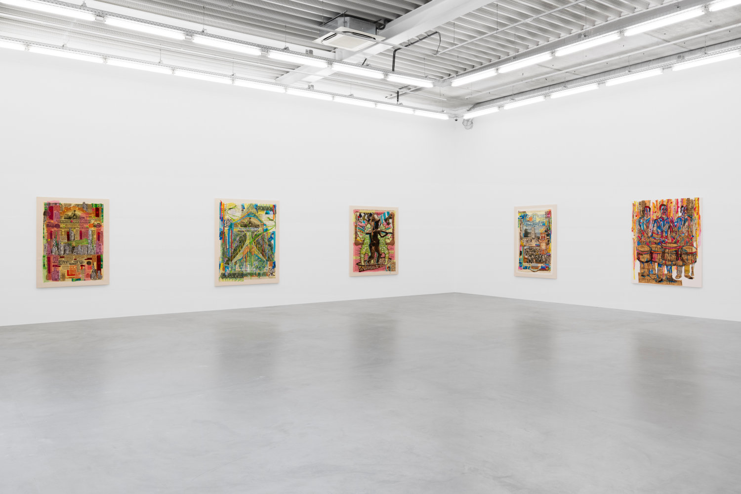 Raw Materials (Installation View) Almine Rech, Brussels, Belgium, March 7 - April 13, 2024. Courtesy of the artist and Almine Rech Gallery. Photo credit: Hugard &amp;amp; Vanoverschelde Photography.