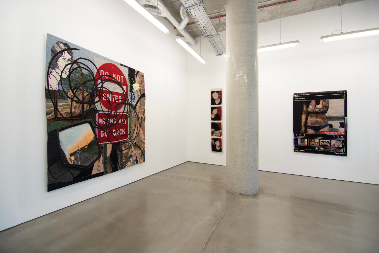 Look Back At It (Installation View) mother&amp;rsquo;s tankstation, London, UK, January 18 &amp;ndash;&amp;nbsp;March 1, 2025. Photo: mother&amp;rsquo;s tankstation.