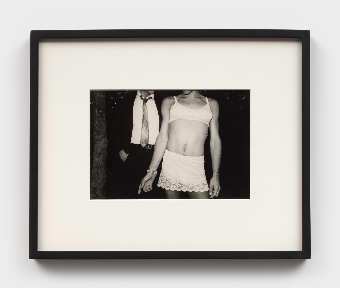 Jimmy DeSana
Untitled, from &amp;#39;The Dungeon&amp;#39; series, 1978-79
gelatin silver print with Terence Sellers
image: 6 1/2 x 9 1/2 ins. (16.5 x 24.1 cm)
framed: 13 5/8 x 16 5/8 ins. (34.6 x 42.2 cm)