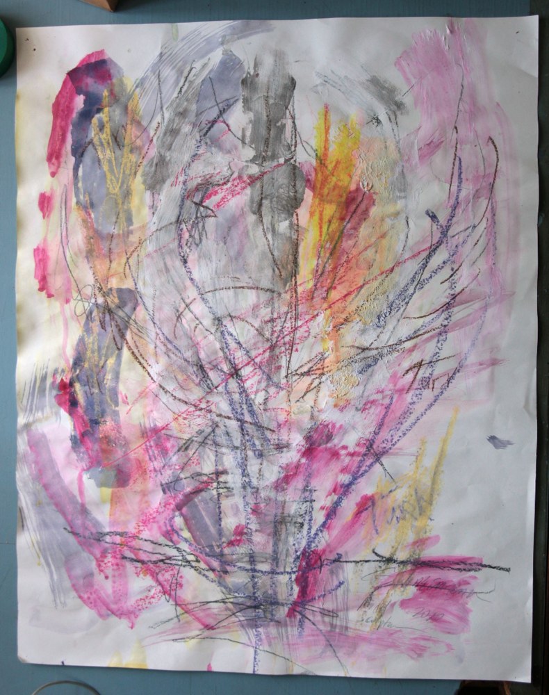 Carolee Schneemann, Untitled (flange drawing II), 2010