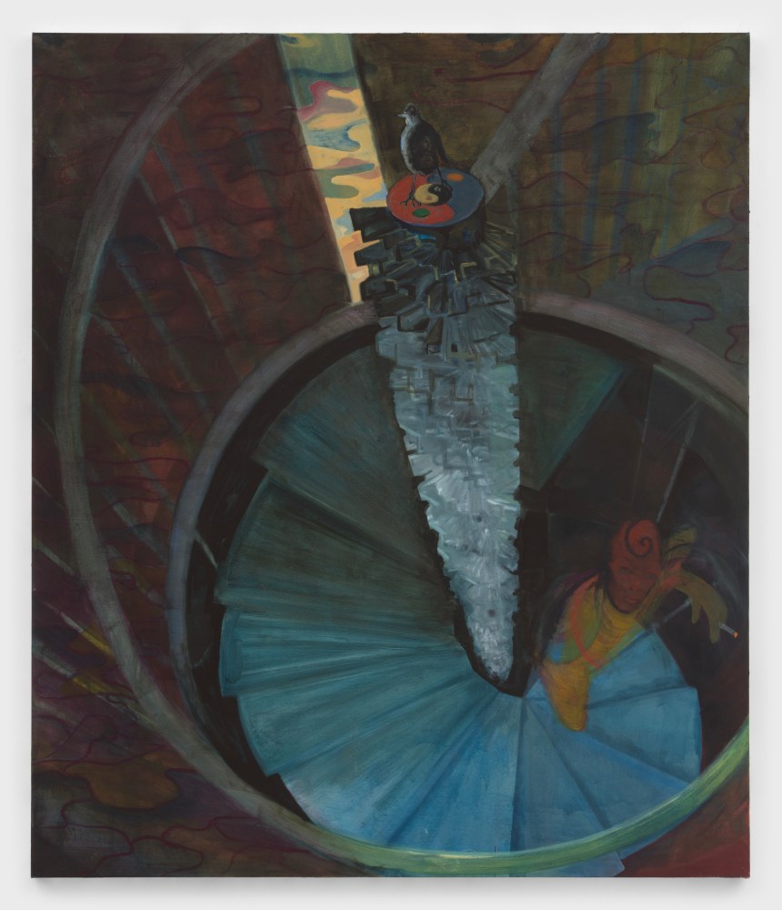 mosie romney
Arrival, 2023
oil, collage, and rhinestone on canvas
80 x 68 ins.
203.2 x 172.7 cm