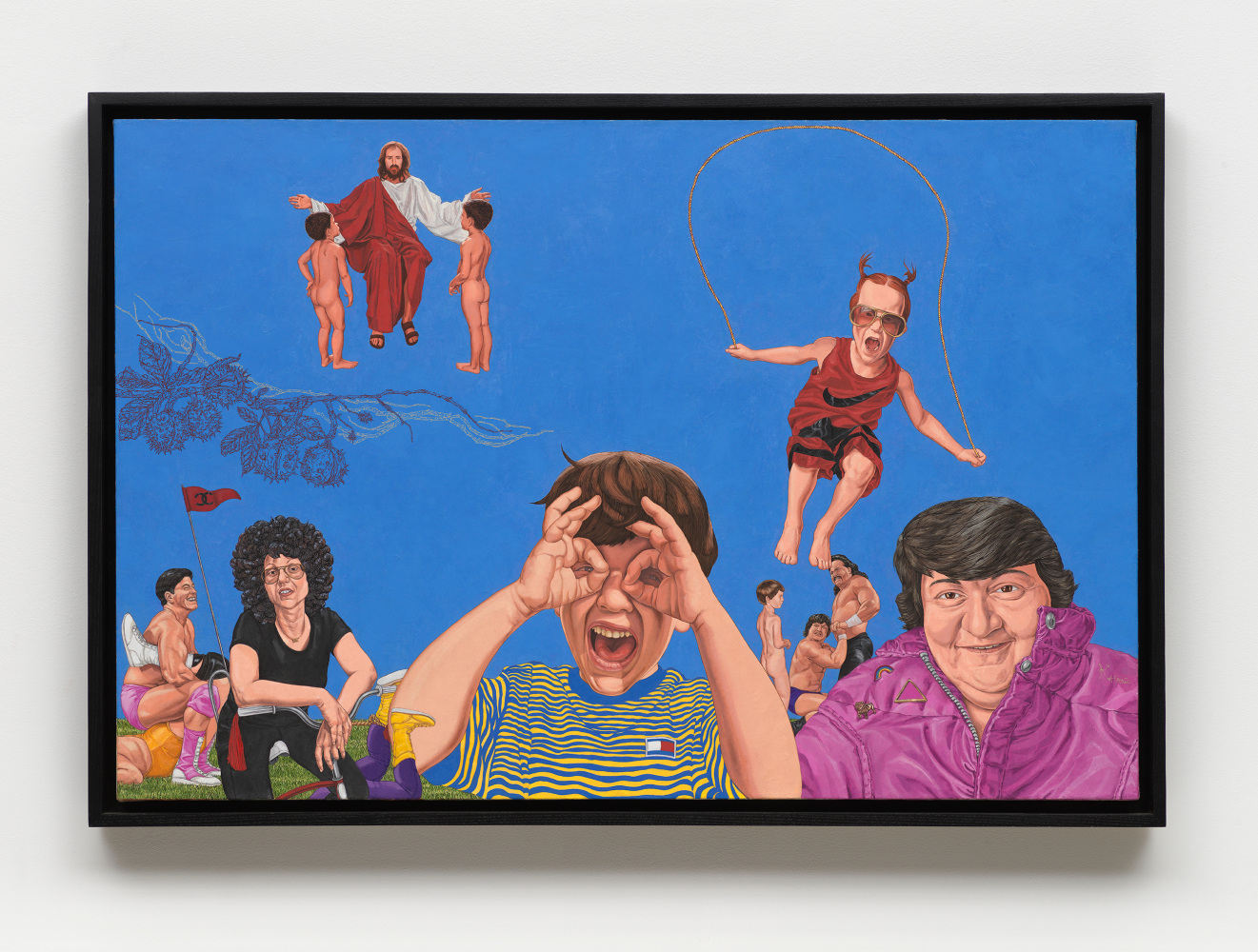 Katharine Kuharic
Judy Chicago and Jesus Christ, 1996
oil on linen
26 x 38 ins.
66 x 96.5 cm