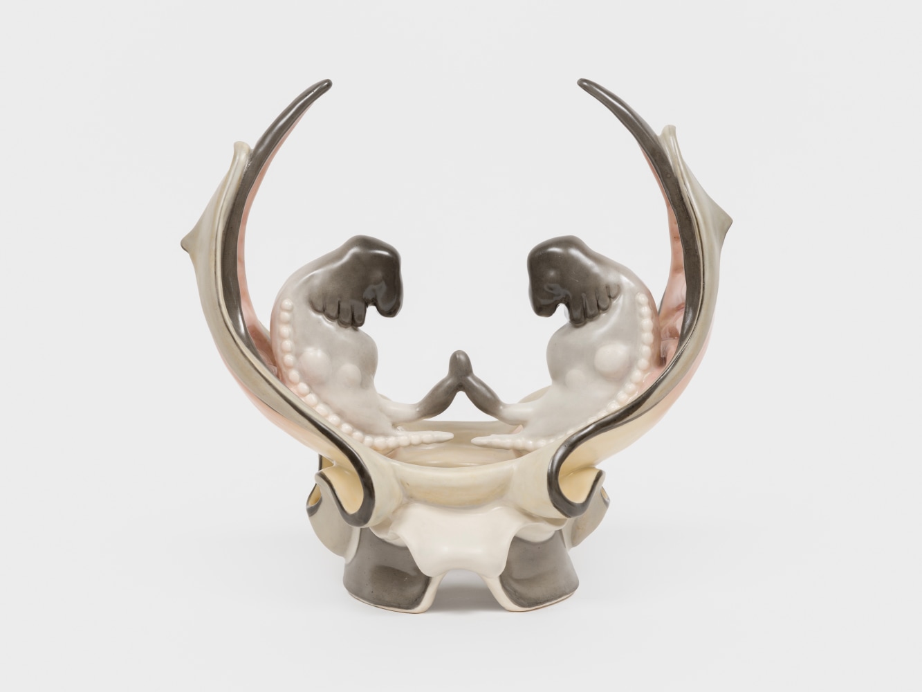 Jessica Stoller
Untitled (unmask), 2023
porcelain, glaze
7 1/2 x 6 3/4 x 5 1/4 ins.
19.1 x 17.1 x 13.3 cm