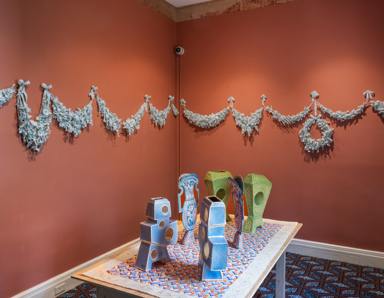 EMILY COLE: Ceramics, Flora &amp;amp; Contemporary Responses (Installation View) Thomas Cole House, Catskill, NY, May 3 &amp;ndash; November 2, 2025.
