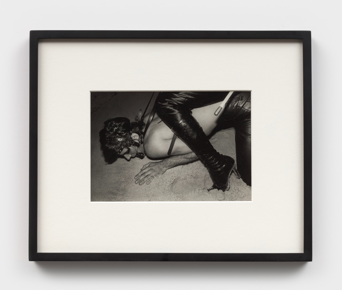 Jimmy DeSana
Untitled, from &amp;#39;The Dungeon&amp;#39; series, 1978-79
gelatin silver print with Terence Sellers
image: 6 5/8 x 9 1/2 ins. (16.8 x 24.1 cm)
sheet: 8 x 10 ins. (20.3 x 25.4 cm)