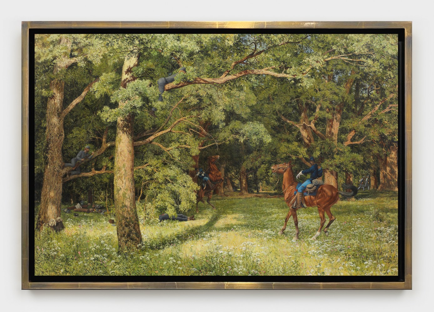 Hilary Harkness
Sharpshooter, 2023
oil on panel
16 x 24 x 1 ins.
40.6 x 61 x 2.5 cm