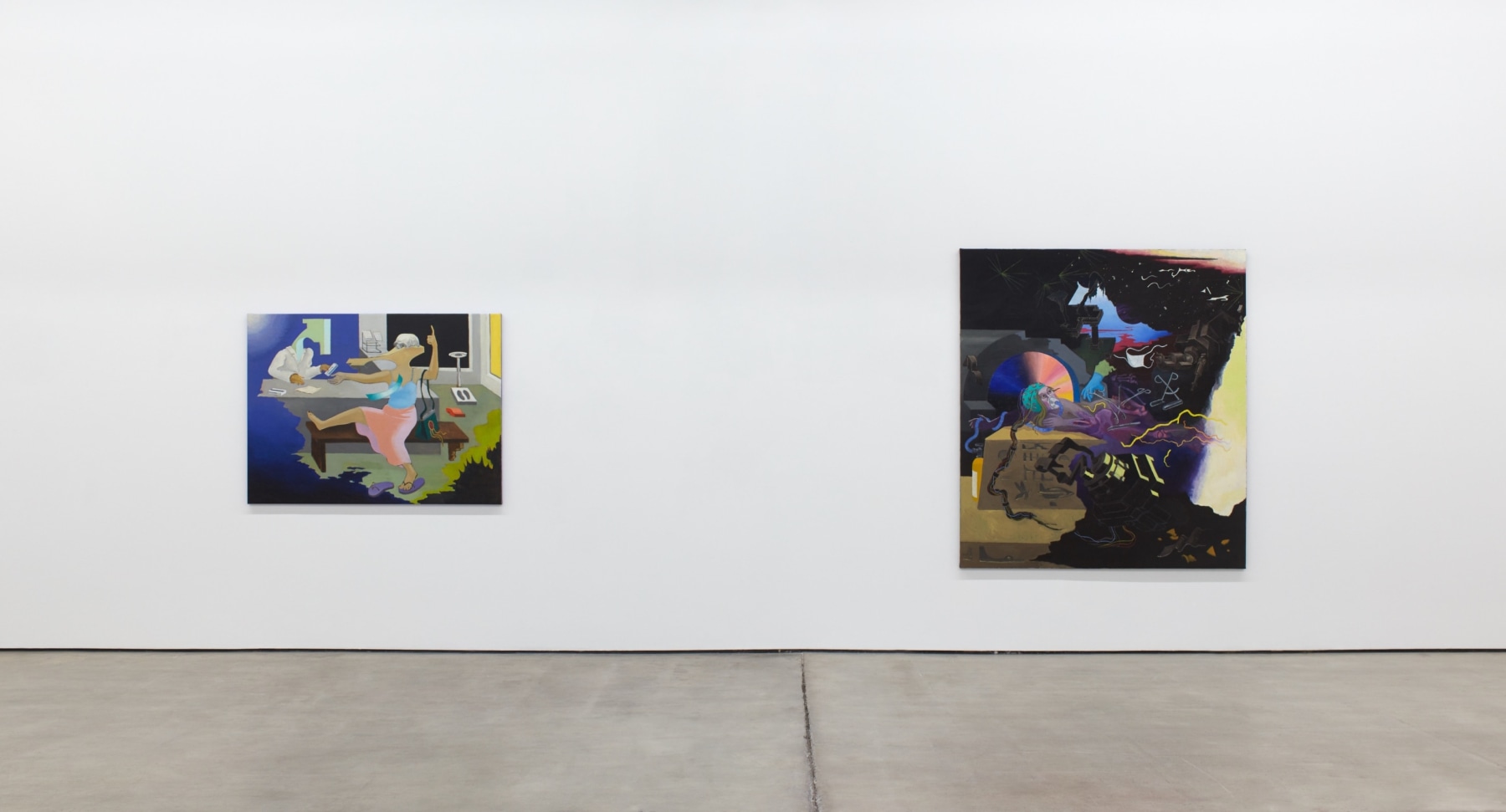 Hortensia Mi Kafchin: Chemtrails (installation view), Nicodim, Los Angeles, CA (April 20 &amp;ndash; June 1, 2019)