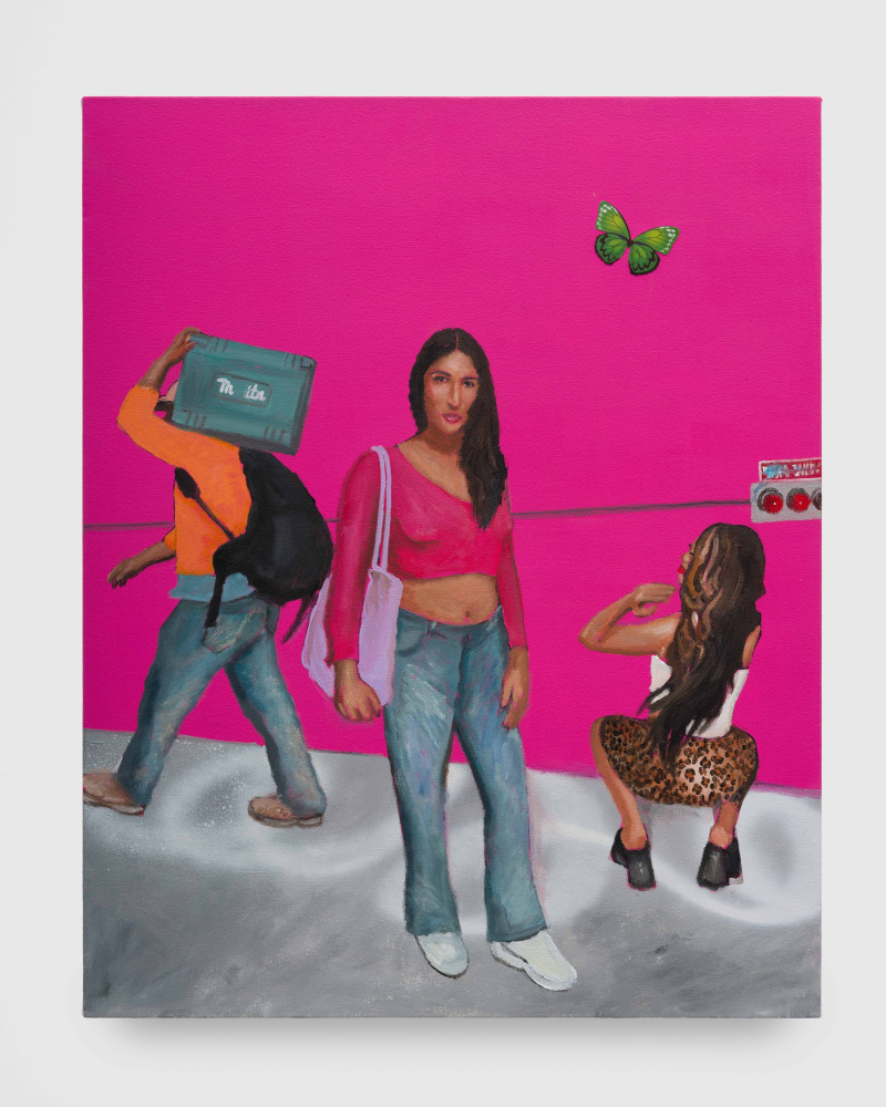 Jay Lynn Gomez
Donde Esta El Perreo?, 2025
acrylic and collage on canvas
36 x 24 ins.
91.5 x 70 cm