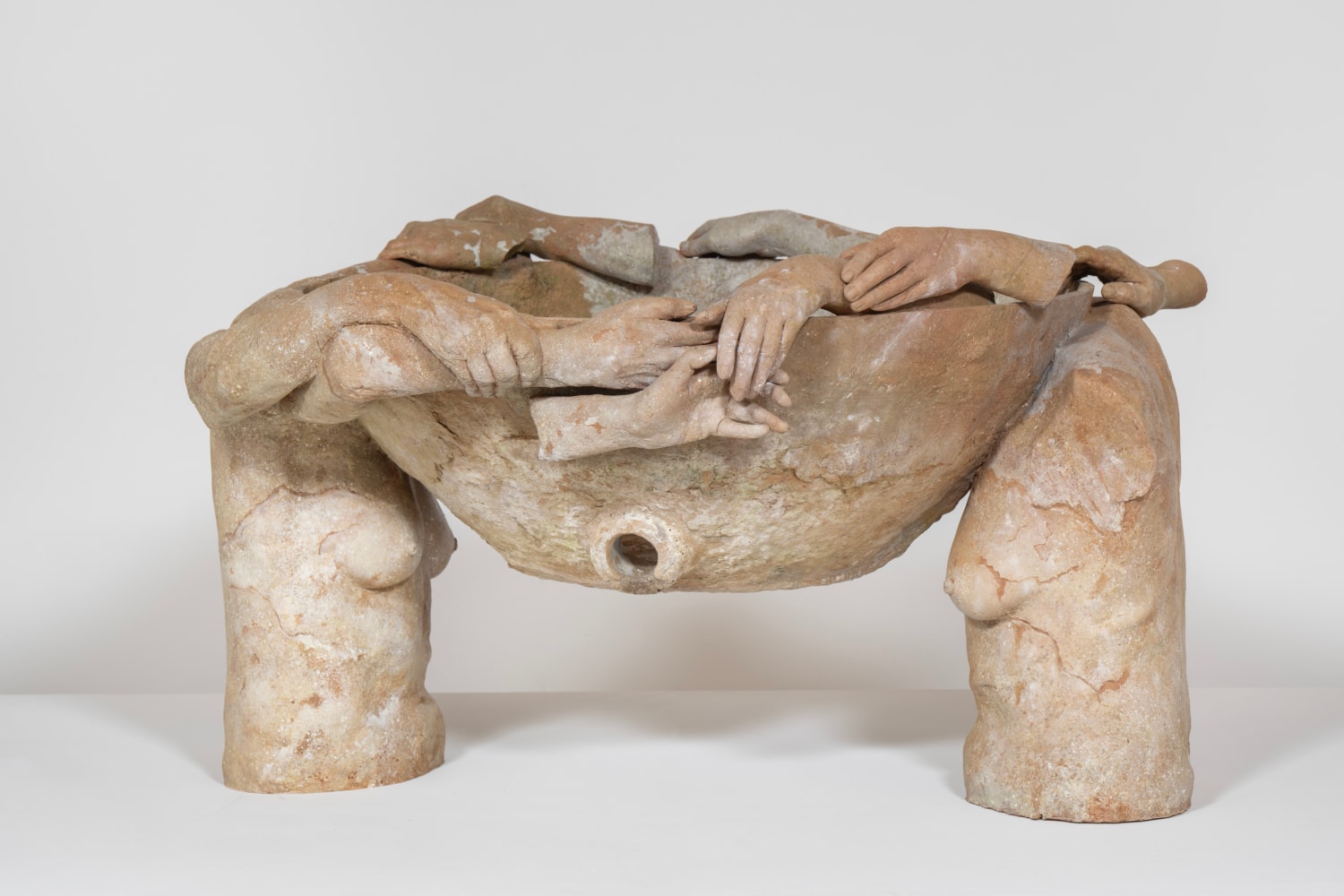 Clementine Keith-Roach
Eternal return, 2024
terracotta vessel, plaster, wood, steel, epoxy putty,&amp;nbsp;and acrylic paint
23 5/8 x 42 1/2 x 37 3/4 ins.
60 x 108 x 96 cm