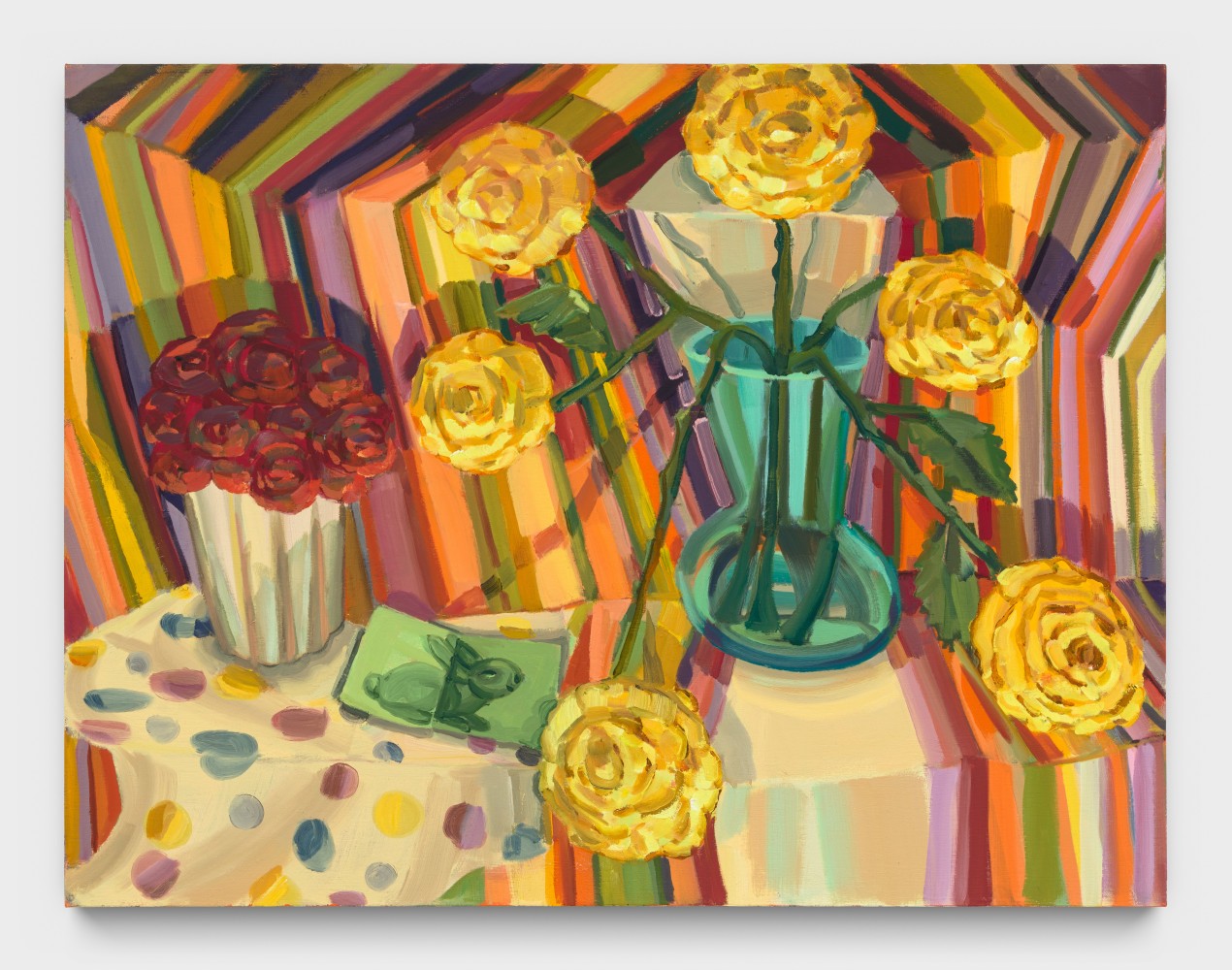 Judith Linhares
Emily&amp;#39;s Roses, 2023
oil on linen
26 x 34 ins.
66 x 86.4 cm