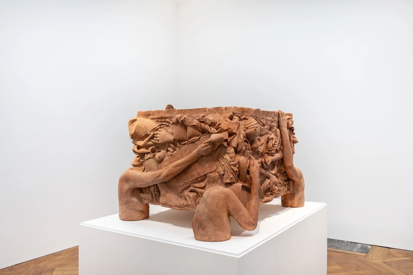 Installation view, Clementine Keith-Roach &amp;amp; Christopher Page: Earth Sky Body Ruins, Ben Hunter, London, UK, 2023. Image courtesy of Ben Hunter.&amp;nbsp;