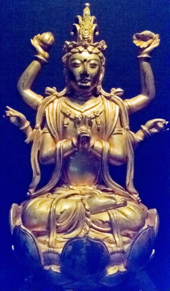 Bodhisattva statue shot with DxO ONE at an amazing 25,800 ISO.