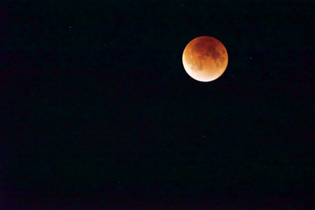 Blood Moon Lunar Eclipse, Alternate View 2, Aspen, 2015