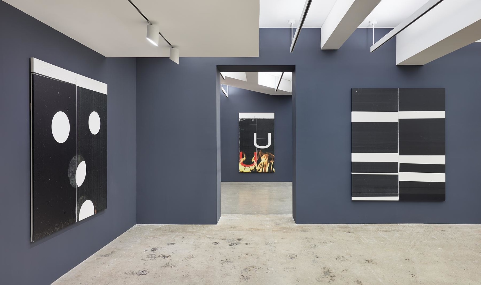 WARHOL, WOOL, GUYTON&amp;nbsp;at Nahmad Contemporary. Photographs by Tom Powel Imaging. &amp;nbsp;&amp;copy; Wade Guyton; Courtesy of the artist and Petzel Gallery, New York.