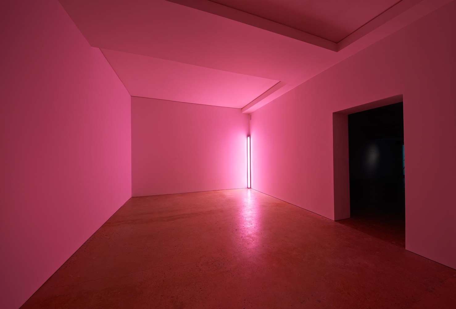 DAN FLAVIN Pink out of a corner (to Jasper Johns), 1963