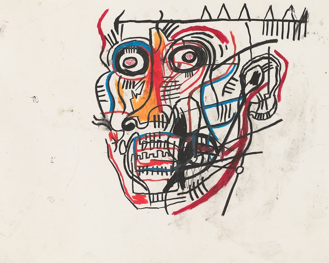 JEAN-MICHEL BASQUIAT
Head,&amp;nbsp;1982-1983
Oilstick on paper
19 x 24 inches / 48.3 x 61 cm