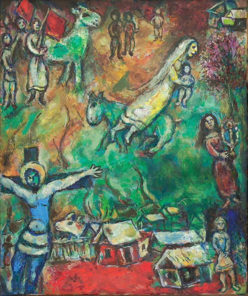 Marc Chagall
L&amp;#39;exode du village au ciel vert,&amp;nbsp;1969
Oil on canvas
21.75 x 18 inches / 55 x 46 cm
&amp;copy; 2016 Artists Rights Society (ARS), New York / ADAGP, Paris